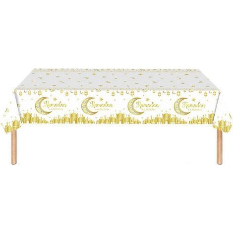 Nappe de table Ramadan Kareem Décoration de table Eid Mubarak Nappe cadeau (1/4)
