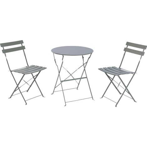 Mesa Set 3 Metal 60X60X71 Verde (1/5)