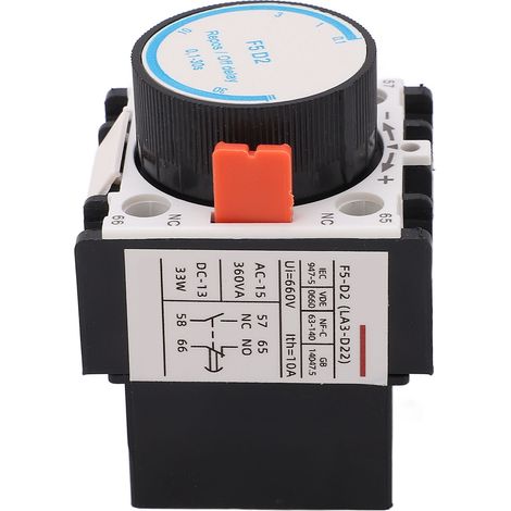 Contacteur AC 10A 33W, compact et stable, laiton PC pour climatiseur, moteur et éclairage, interrupteur électrique fiable (1/5)