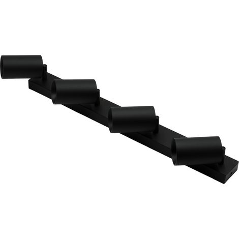 Plafoniera/Applique nera IdeaLED QUALIS IV 4xGU10 59cm (1/3)