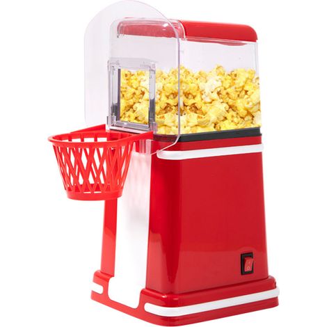 Machine à pop-corn domestique 1200W haute puissance, petite extrudeuse à maïs avec mini panier de basket électrique (1/5)