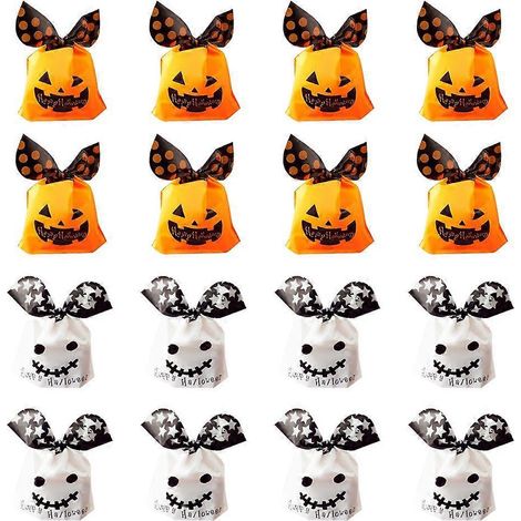 50 Stück Halloween-Festival-Süßigkeitentüten, kreative Handtaschen, modische Süßigkeitenbeutel (1/3)
