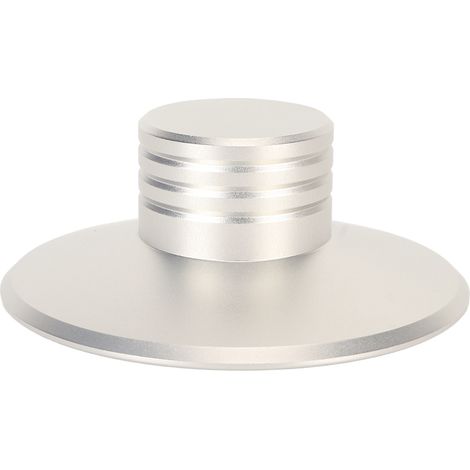Stabilisateur de Poids pour Platine Vinyle en Alliage d'Aluminium - Réducteur de Vibrations Argenté pour Disques LP (1/5)