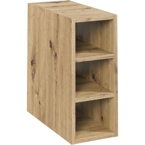 Wandregal BRAZZA – 20 cm – Helles Eichenholz – Handwerker-Finish – Zum Aufhängen