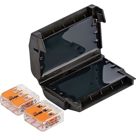 Gel Verbindungsmuffe, Easy-Protect 323, 2x Wago 221-413 - 6 x 0,2-4 mm²
