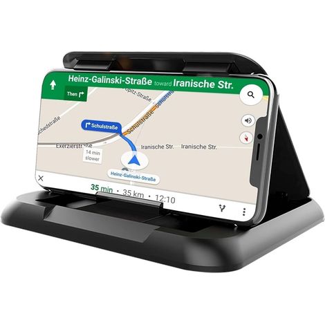 Support téléphone voiture tableau bord antidérapant universel silicone stable (1/5)