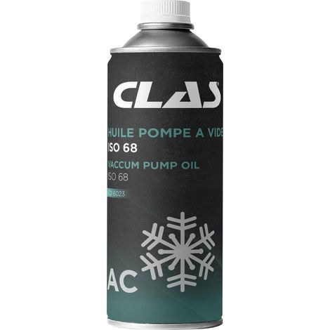 Huile climatisation pompe à vide ISO 68 500ml - CO 6023 - CLAS Equipements