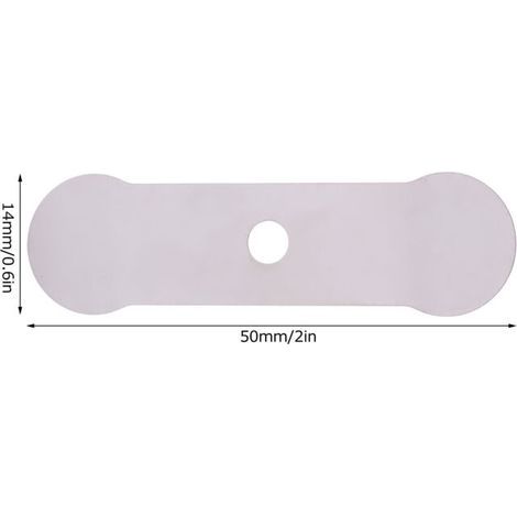 Ventilplatte für Luftkompressor, 20 Stück, leise, ölfreie Maschine, Ersatzteile aus Aluminium (lange Ventilplatte 14x50mm) (1/4)