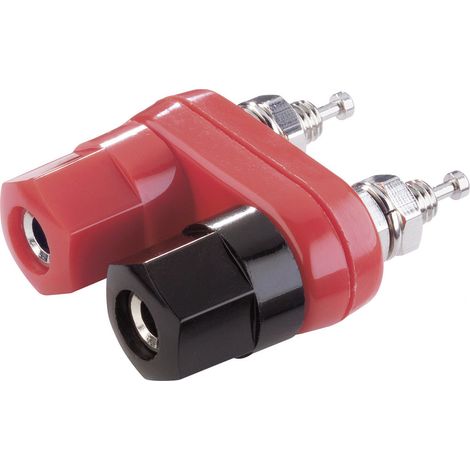 TRU COMPONENTS TC-R1-19B-2P Red/Black/Black Polklemme Schwarz, Rot 10 A 1 St.