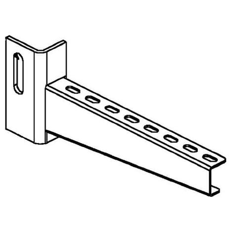 Supporto di montaggio niedax ktu 400 zincato 2,5 kN 410 cm