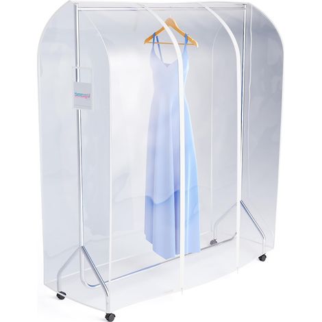 Housse de Protection Transparente pour Portant Intérieur/Extérieur 147 x 165 x 60 cm (1/5)