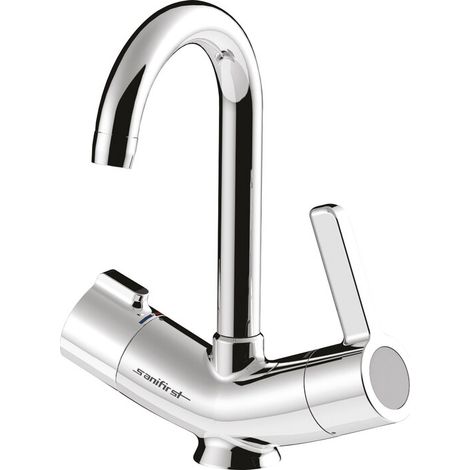 Mitigeur de lavabo thermostatique - SANIFIRST - Mastermix - Sur plage - Manette longue (1/2)