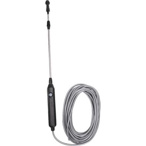 Baguette de Pulvérisation Alimentée par Batterie avec Tige Télescopique, Tuyau de 89 Cm, Buses Interchangeables pour L'arrosage et le Nettoyage du Jardin (Type 1 10 m / 32,8 pieds) (1/5)