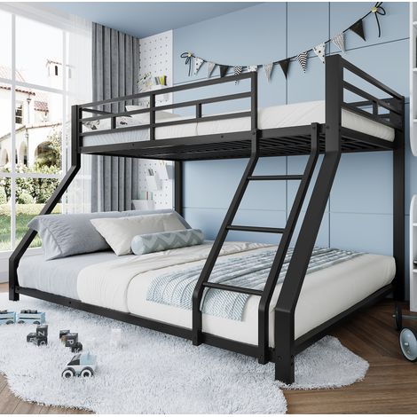 Bett Etagenbett Schlafplatz Metall 90x200 140x200 OKMYHOME (1/5)