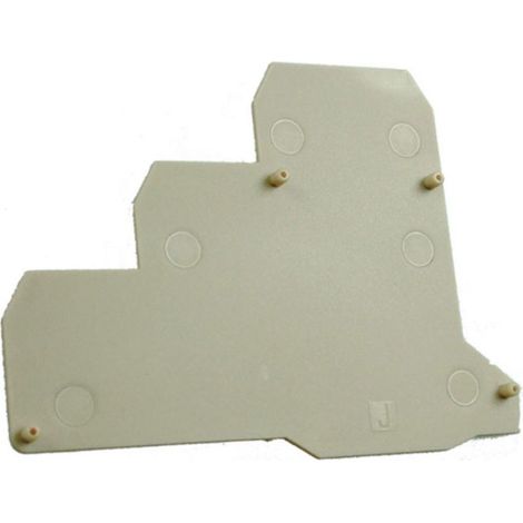 Plaque d'extrémité beige pour borne capteur ERT3S - IMO