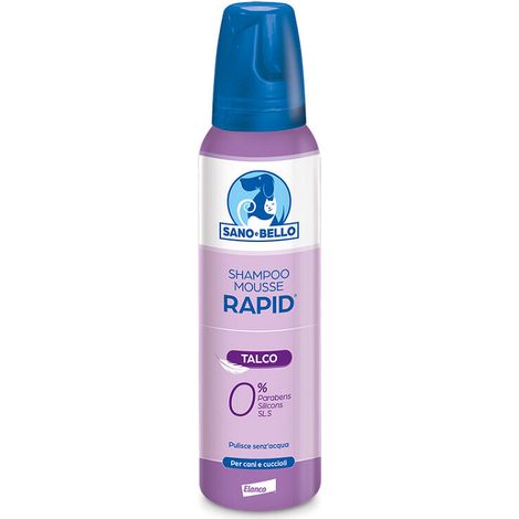 Elanco Shampoo Mousse Cani e Cuccioli  - Elanco Shampoo Mousse Cani e Cuccioli - Rapid al Talco 300 ml (1/3)
