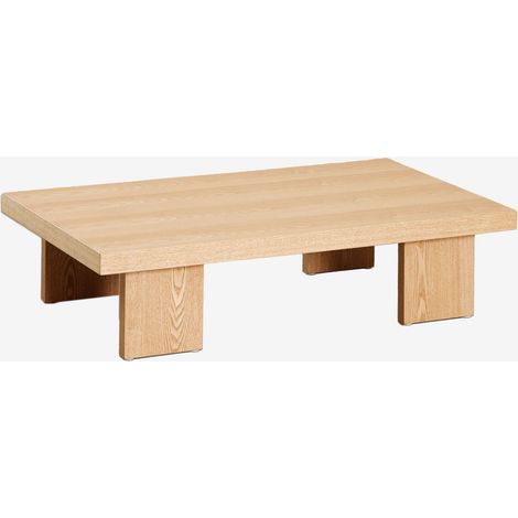 Tavolino rettangolare 100x60 cm in MDF e impiallacciatura Bernay SKLUM            