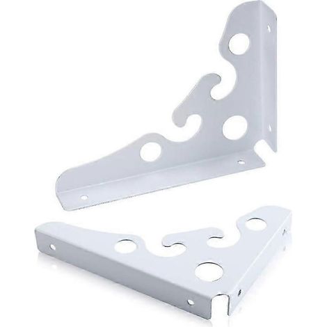 Lot de 2 supports muraux vintage en fonte, 20 cm, compatibles avec des étagères de 150 à 300 mm, style rustique. (1/5)