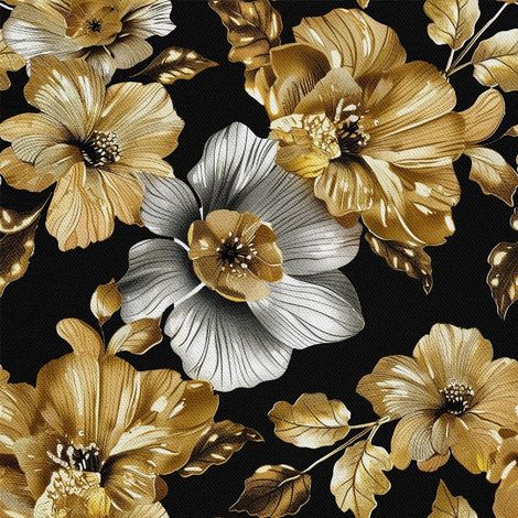 Tela decorativa para exteriores Oxford - Motivo de flores I DX5412 (1/5)