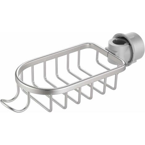 Green Mobility-Porte-Savon Accroché avec Crochet, Support de Rangement pour Salle de Bain et Cuisine, sans Perçage, Aluminium (1/5)