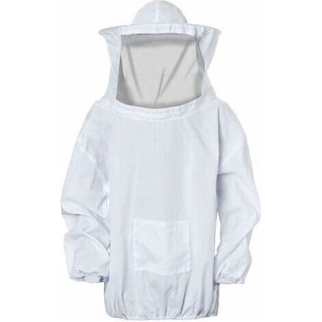 Veste d'apiculteur zippée Mélange coton et polyester Chapeau avec voile amovible Très grand Protection contre les piqûres d'abeilles (1/5)