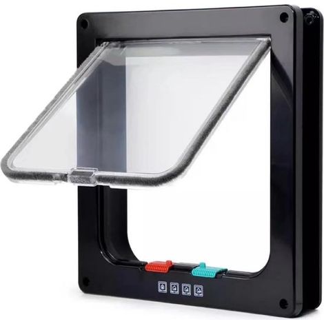 Chatière magnétique - 5,5 x 23,5 x 25 cm - L/Noir (1/5)