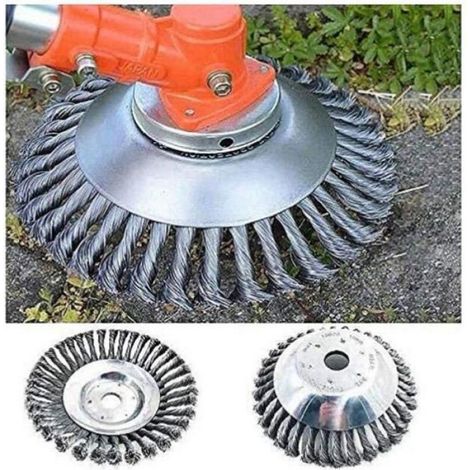 Brosse Débroussailleuse - 200x25.4 mm - Acier Haute Teneur En Carbone - Pour Désherbage Jardin - 1 Pièce (1/4)