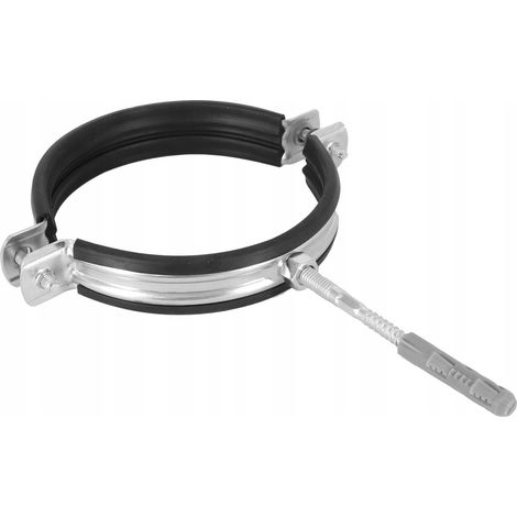 Rohrschellenhalter für 2"-Rohre (60–66 mm), einzeln, mit Gummidichtung und M8x80-Bolzen