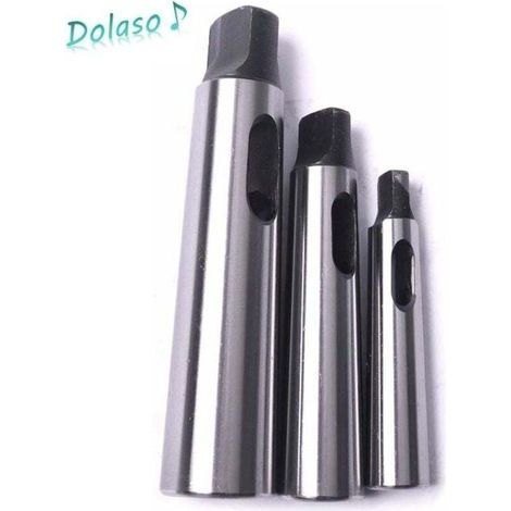 Lot de 3pcs Cne Morse douille de perage Réduction adaptateur pour tour de fraisage (MT1 à MT2. MT3 à MT2. MT3 à MT4) (1/4)