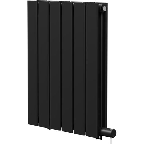 Hudson Colore Matt Black 600mm x 452mm Horizontal Electric Double Panel Radiator
