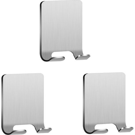 Support de rangement pour rasoirs en acier inoxydable 304, couleur argent. (1/2)