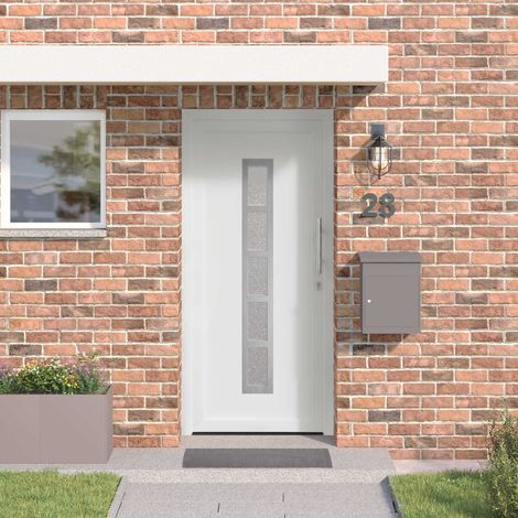 vidaXL Porte Frontale Blanc 98 x 200 cm PVC