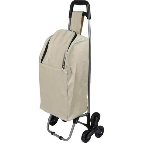 Chariot de courses Isotherme 32L - Beige - Roues Triples Monte Escalier - Livraison gratuite (1/2)
