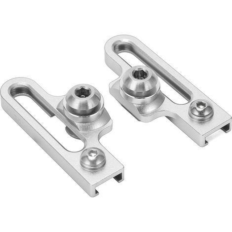 Lot de 2 plaquettes de frein à collier en C en alliage d'aluminium, rallonge d'étrier de frein pour vélos de route, argent