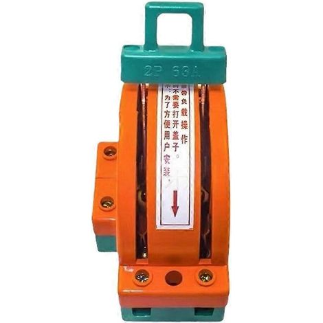 Interrupteur de sécurité à double action bipolaire 63 A DPDT pour coupe-couteau (1/5)