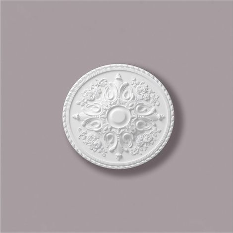 Rosetón NMC R12 ARSTYL Noel Marquet Elemento decorativo diseño atemporal clásico blanco diámetro 82,5 cm (1/3)
