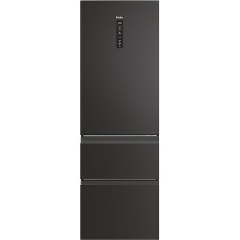 Haier – Réfrigérateur congélateur 360 L – Total No Frost – Silencieux 35 dB – Connectivité Wi-Fi – 3 clayettes en verre – Pose libre