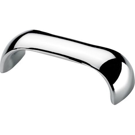 Hettich Möbelgriff Zinkdruckguss silber 24,0 x 72,0 x 20,0 mm - 1 Stück Möbelgriffe
