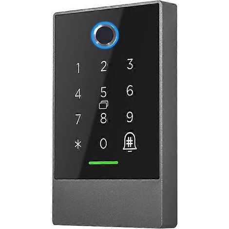 Lecteur de contrôle d'accès 13,56 MHz, serrure de porte à empreinte digitale étanche IP67, application TTlock, serrure numérique Bluetooth, lecteur de carte à empreinte digitale (1/5)