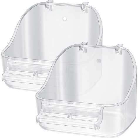 Baignoire à Oiseaux Suspendue, Oiseau Bain Bird Bath Douche, Baignoire Cage de Nettoyage de Bain pour Douche à Oiseaux Perroquet Moineaux (1/5)