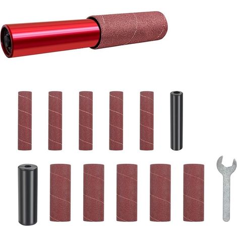 Adaptateur de Ponceuse à Broche pour Perceuse Électrique, Tambour de Ponçage en Caoutchouc Portatif, Fixation Hexagonale pour Mandrin de Perceuse Électrique (1/5)