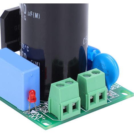 220V 5A 470µF Kondensator-Gleichrichterplatine, 220V AC Eingang, 0-300V DC Ausgang, mehrfacher Schutz. (1/5)