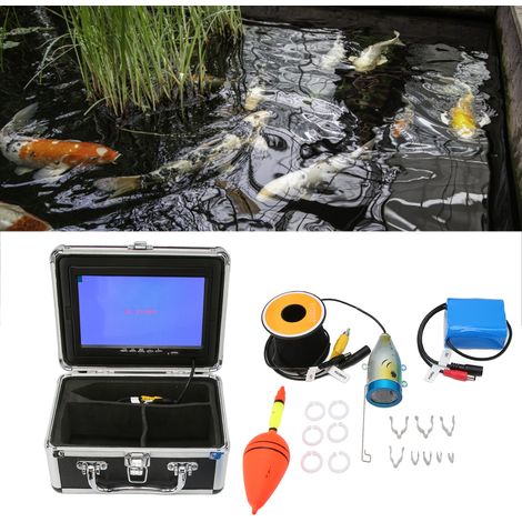 Caméra sous-marine haute définition 1200 TVL, caméra couleur étanche 7 pouces, idéale pour le jardinage et l'aquaculture, détecteur de poissons, 100-240 V, norme européenne, étanche à 15 m (1/5)