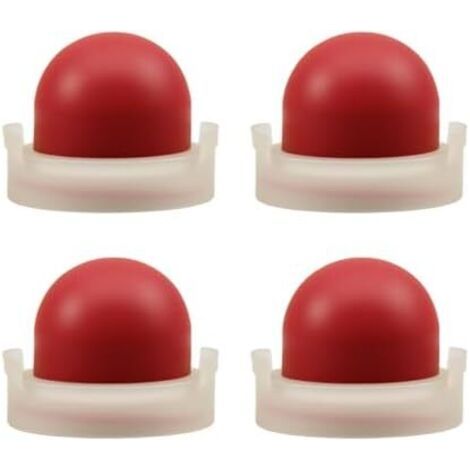 4 Pièces 694394 Poire D'amorce de Carburateur, D'amorcage Carburant, D'amorçage Debroussailleuse pour Tondeuse Carburateur Scie à Essence, 4178 5084H 494408, Rouge - (1/5)