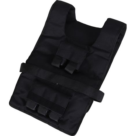 Gilet lesté de 15 kg 20 kg 30 kg, ajustable et avec poids amovibles Gilet de course unisexe pour le renforcement musculaire, la musculation, la course à pied, le fitness et le cross training (1/5)