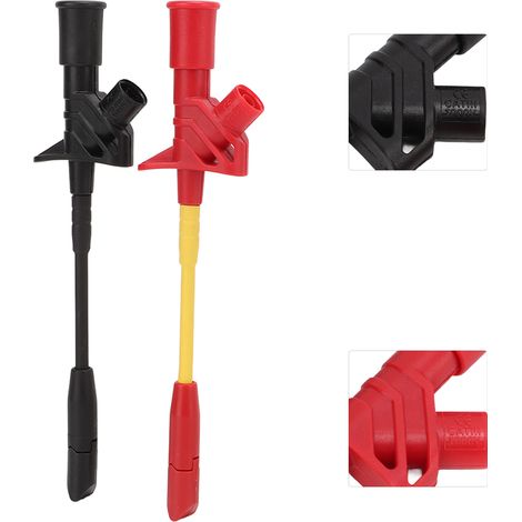 Ein Satz roter und schwarzer Drahtbruchprüfhaken, Modell J.30019, wird für die Kfz-Reparatur angeboten. Er verfügt über einen 4-mm-Bananenstecker zum schnellen und zerstörungsfreien Durchtrennen von D (1/5)
