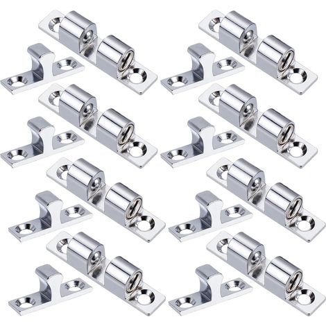 Quincaillerie de loquet et verrou à bille pour portes d'armoires, acier inoxydable, 8 pièces, (1/5)
