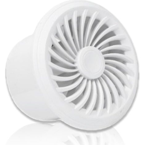 98 mm Ventilateur de Salle de Bain, Extracteur d'air 100 m³/h 4 W, Ventilateur Mural 4 Pouces avec Interrupteur, Extracteur d'air 1 voies avec pour Cuisine Fenêtres de Grenier Sous sol