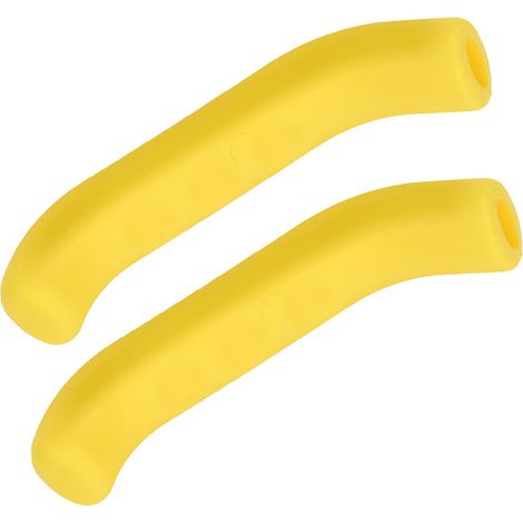 Protection antidérapante en silicone pour leviers de frein de vélo - 5 couleurs disponibles (Jaune) (1/5)