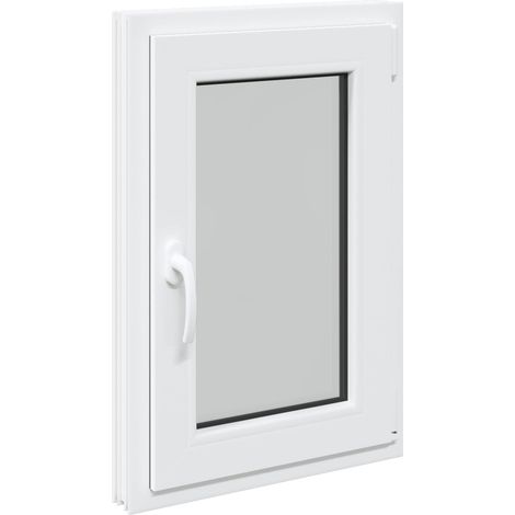 Ventana de sótano RISOR 50 x 75 cm PVC y vidrio Blanco vidaXL
